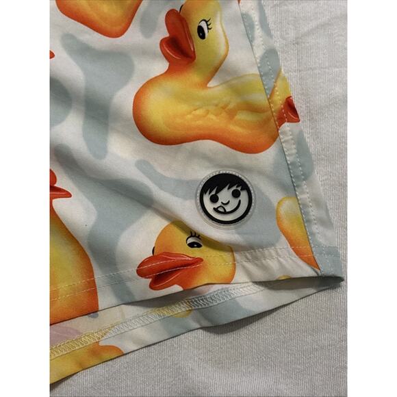 MENS NEFF RUBBER DUCK DRAWSTRING SWIM BOARD SHORTS TRUNKS SIZE L - Picture 3 of 6